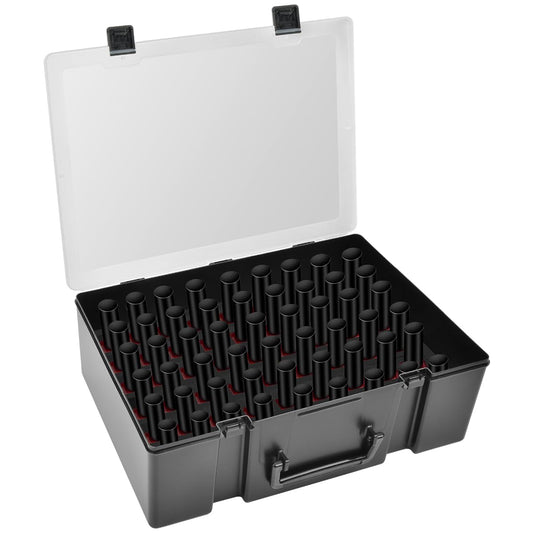 ALCYON Universal Nail Polish Holder & Organizer Contains 54 Bottles for Gellen, for Beetles, for Sally Hansen, for OPI, for Essie and Other Fingernail Polish (ONLY A CASE)-Black