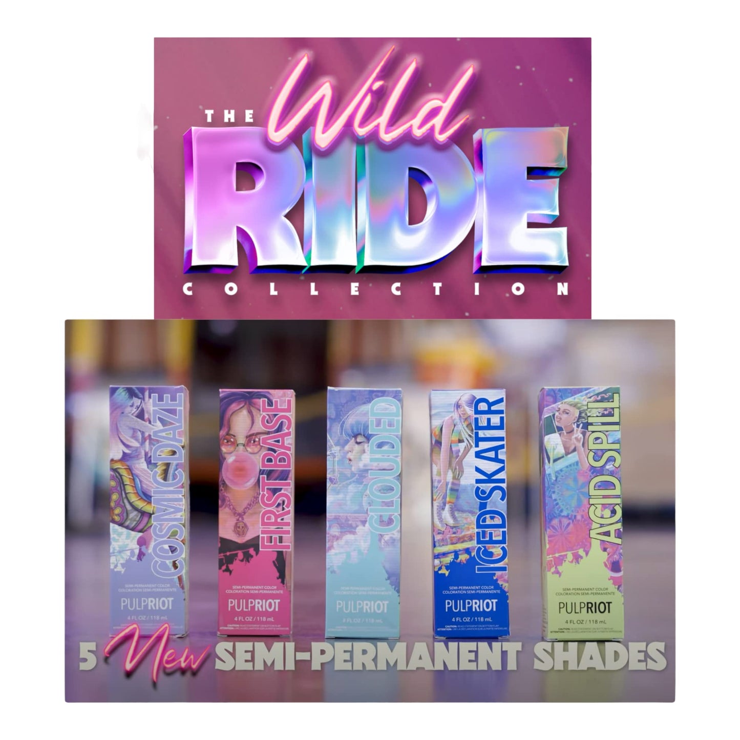 Pulp Riot - Cosmic Daze Semi-Permanent Color - 4 fl oz
