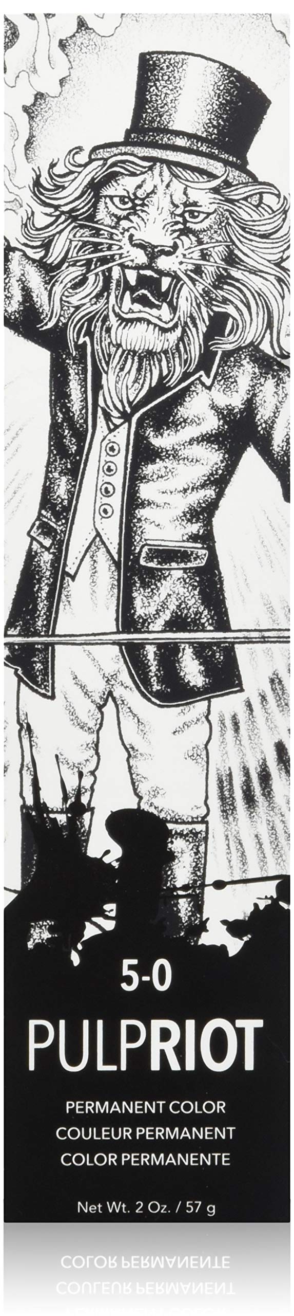 Pulp Riot Faction8 Permanent Hair Color 5-0 Natural for Unisex, 2 Ounce