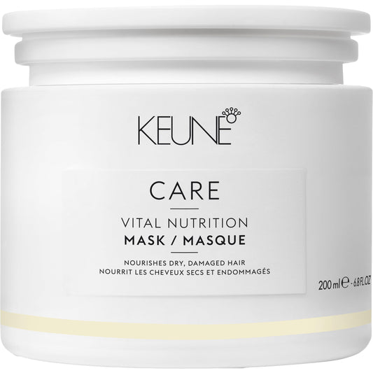 Keune Care Vital Nutrition Mask, Deep Moisturizing & Restorative Treatment for Dry or Damaged Hair, 6.8 Fl Oz