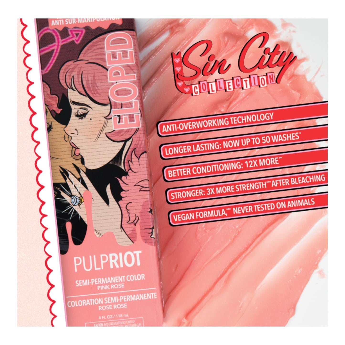 Pulp Riot - Eloped - Rose Pink Semi-Permanent Color 4 fl oz