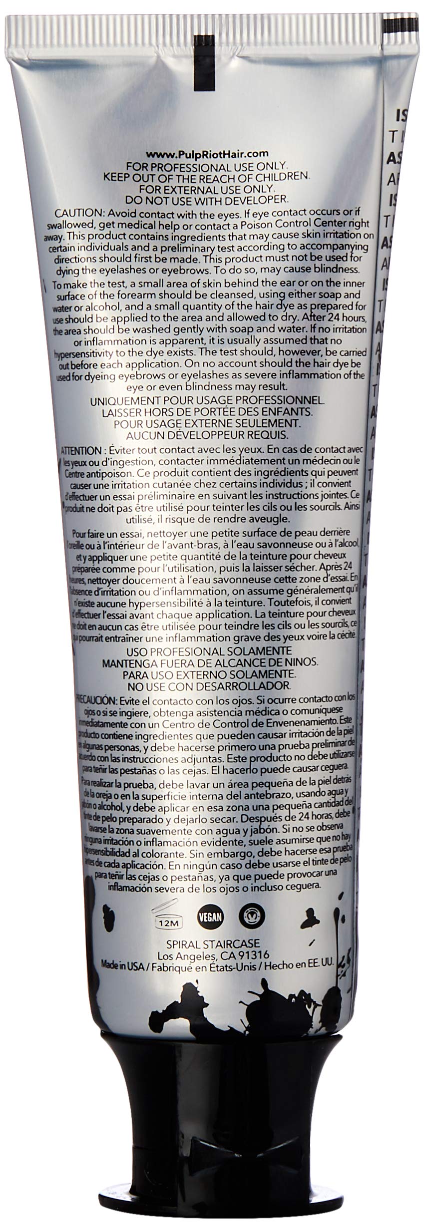 Pulp Riot Semi-Permanent Hair Color for Unisex, Absinthe Green, 4 Ounce