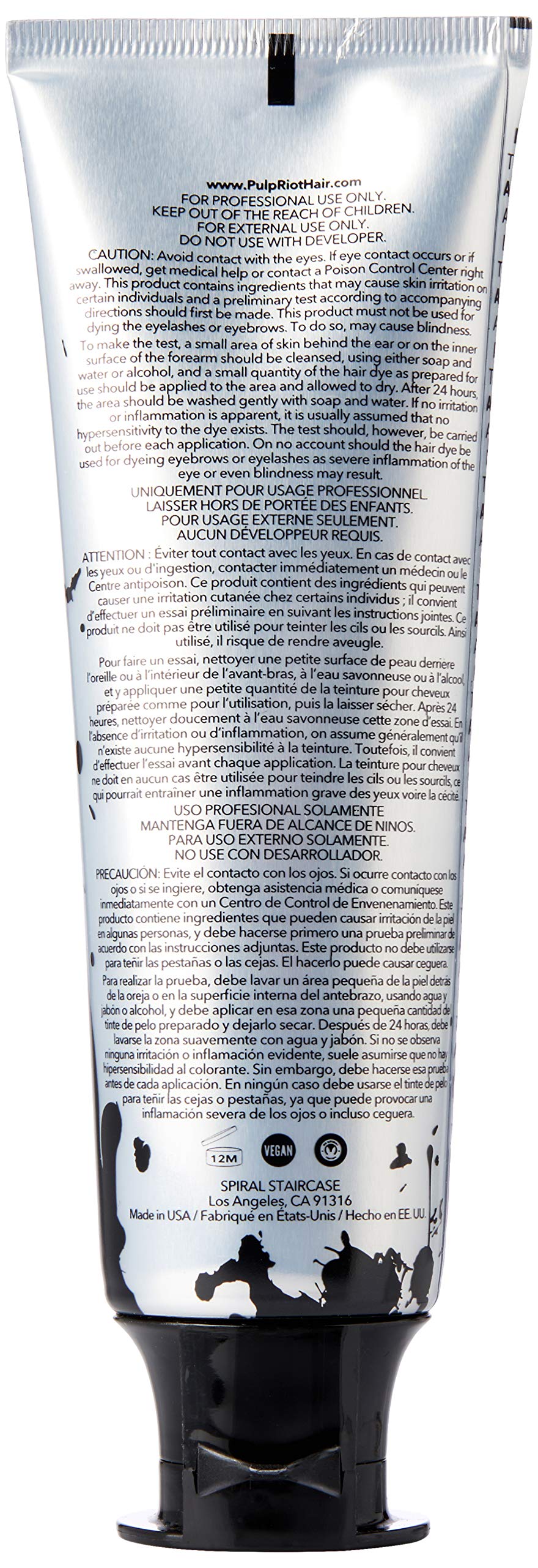 Pulp Riot Semi-Permanent Hair Color for Unisex, Blush Light Pink, 4 Ounce