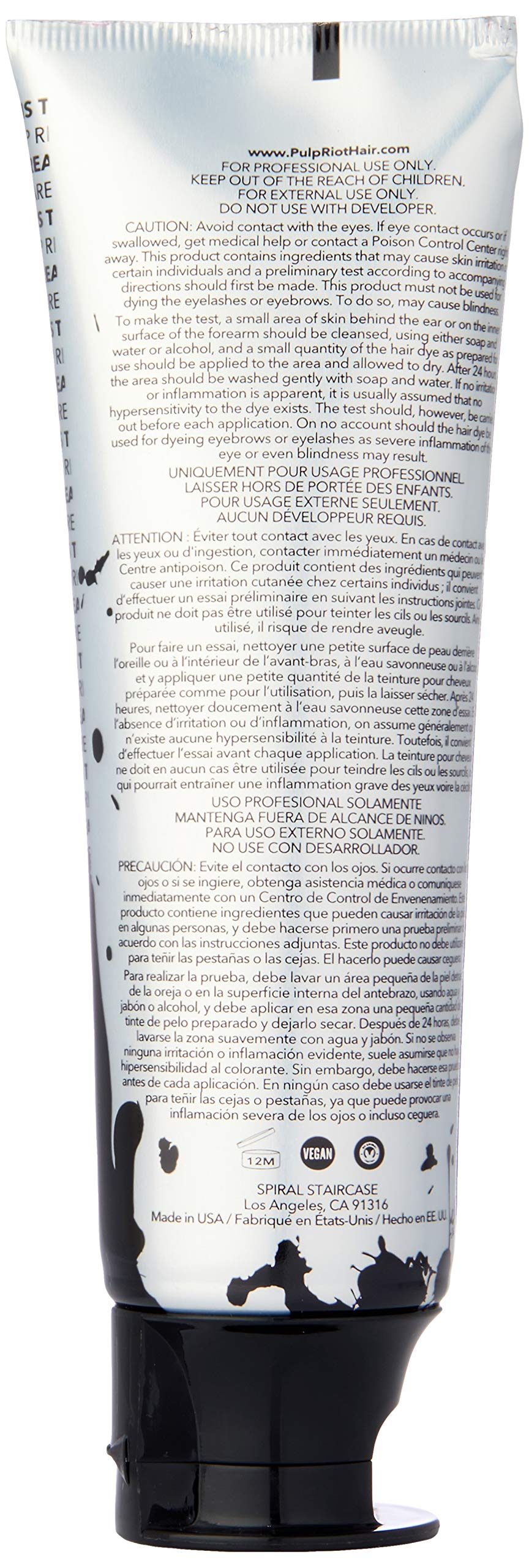 Pulp Riot Semi-Permanent Hair Color for Unisex, Jam Violet, 4 Ounce