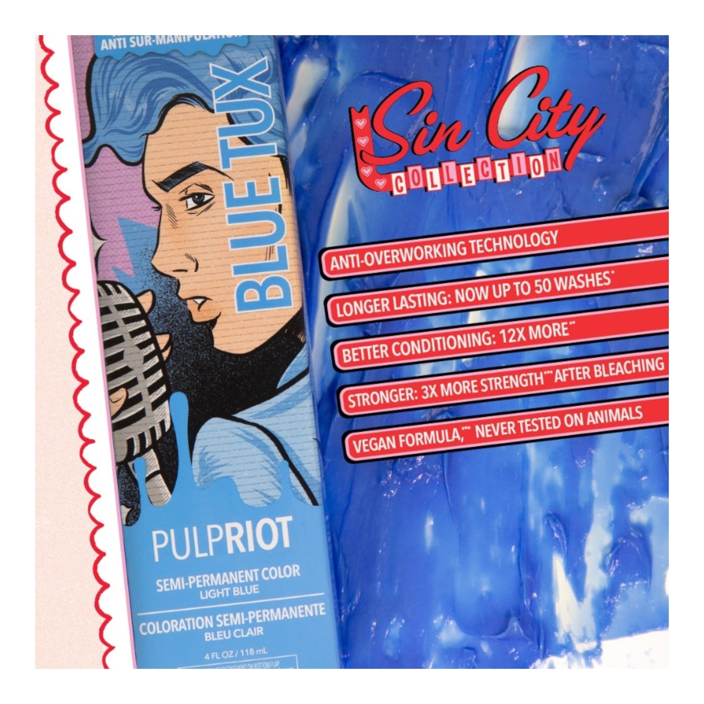 Pulp Riot - Blue Tux - Light Blue Semi-Permanent Color 4 fl oz
