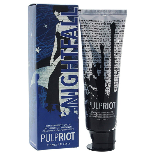 Pulp Riot Semi-Permanent Hair Color for Unisex, Nightfall Blue, 4 Ounce