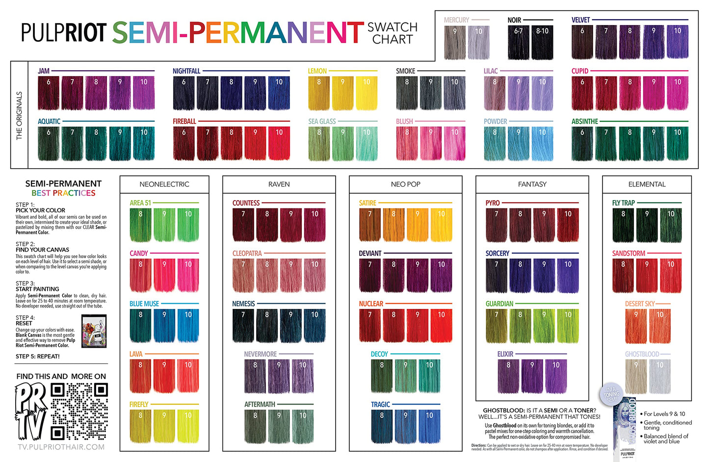 Pulp Riot Ghostblood Semi-Permanent Color 4 fl oz