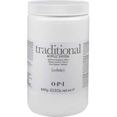 Polvo tradicional blanco OPI 23,3 oz - 660 g